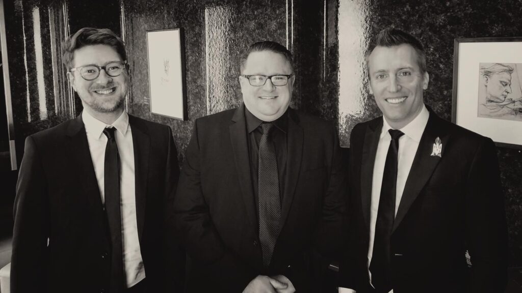 L-R Dan Golding, Andrew Pogson, Nicholas Buc